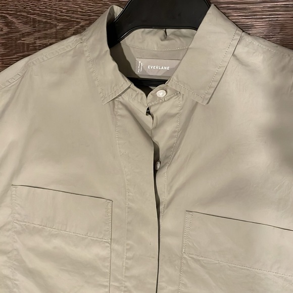 🌿Everlane The Short Sleeve Button Down Box Minimalist Shirt poplin XS - Picture 5 of 13